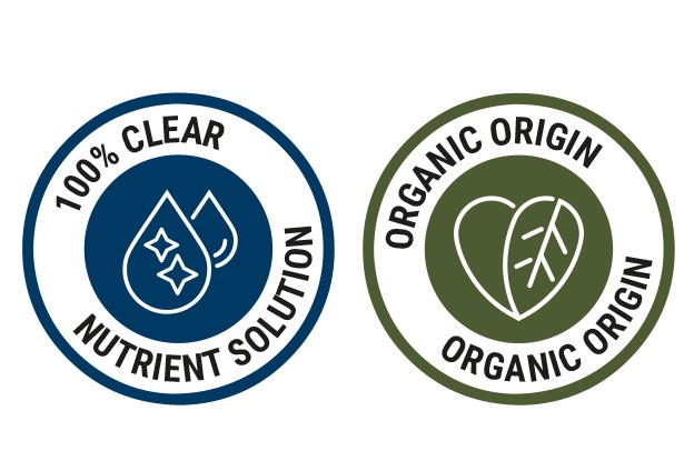 100% clear nutrient solution & organic origin