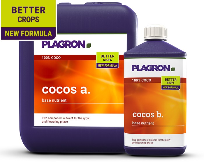 Bidon et bouteille Plagron Cocos A & B nouvelle formule pour optimiser vos récoltes