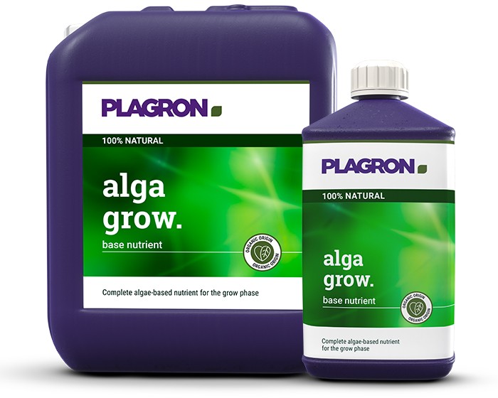 Канистра и бутылка с удобрением Alga Grow от Plagron