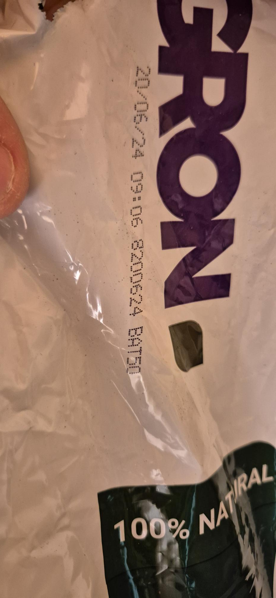 Platzierung des Chargencodes auf einem Sack mit Plagron Substrat